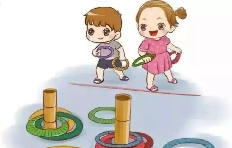 停课不停学,隔空伴成长——董家中心园3月26日线上活动民间游戏《套圈