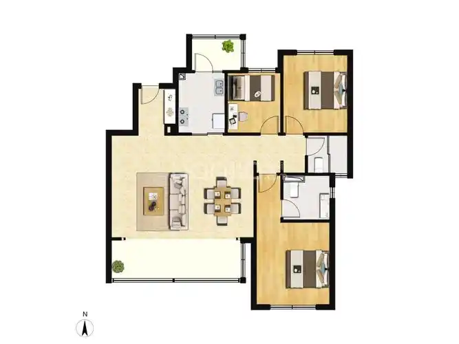 中海云麓九里户型图(链家网)