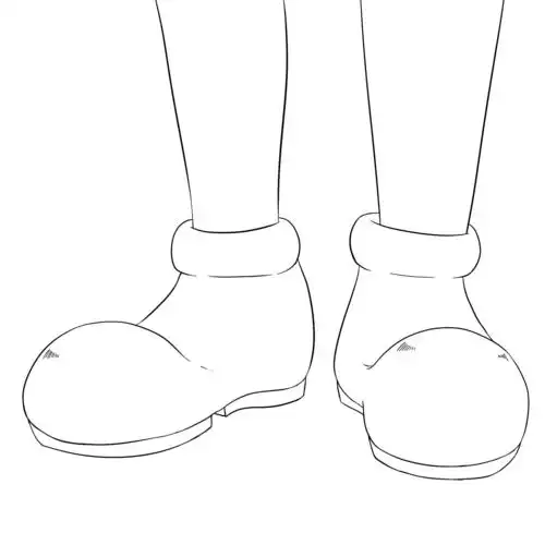 233张穿鞋的脚部素材