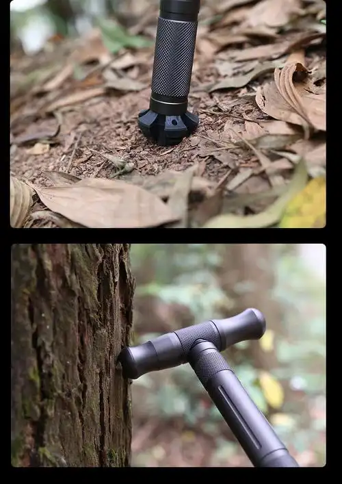 登山杖多功能拐棍男手杖拐杖折叠户外用品爬山登山装备徒步防身棍