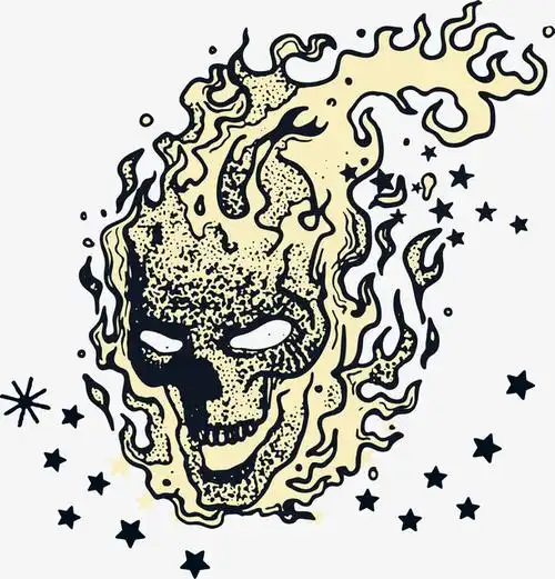 魔鬼恐怖海报png矢量元素