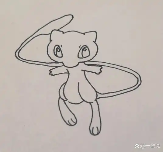 宝可梦绘画教程来啦,画了一只梦幻 点赞破20,下期画超梦