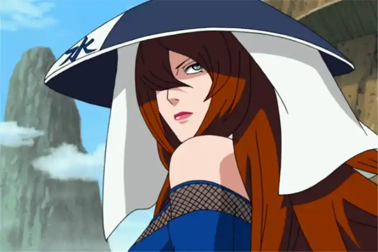 原创火影中水影照美冥的9张绝美截图神情我见犹怜身材妖娆性感