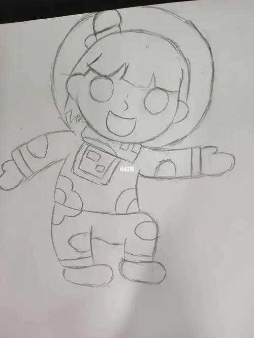 宇航员人物简笔画