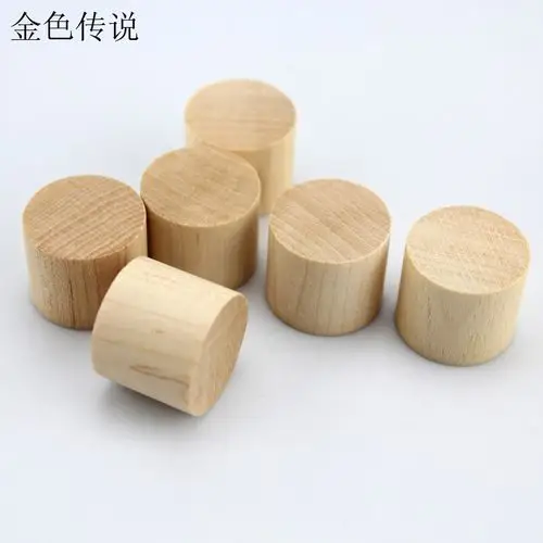 19*16mm圆木柱(20个/1包)小木块 创意圆形木墩 diy桦木圆柱体