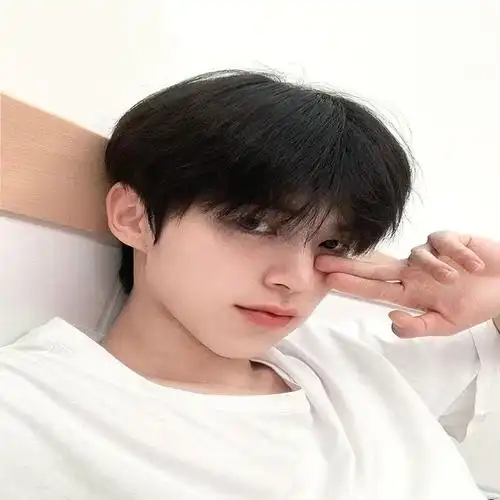 日系假发男少年短直发日常万用中分刘海伪正太蓬松自然显白全头套