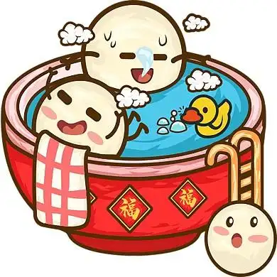 国潮元宵节汤圆表情包