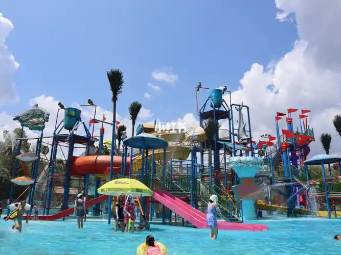 江西宜春网红地天沐梦幻水城_水上乐园_防晒_明月千古情自由行热门