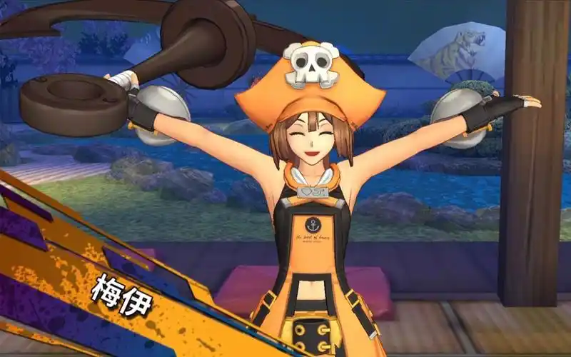 拳皇全明星 罪恶装备 合作角色 可爱的小萝莉 梅伊 游玩演示