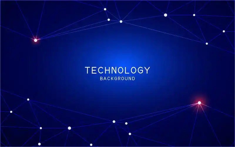 高科技未来感科技抽象技术线性网状风格背景 - 熊伍_ - 原创作品 - 视