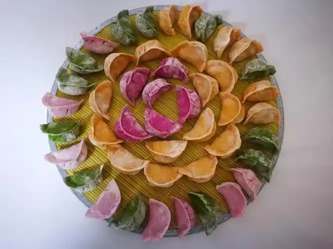 彩色饺子伴我快乐每一天