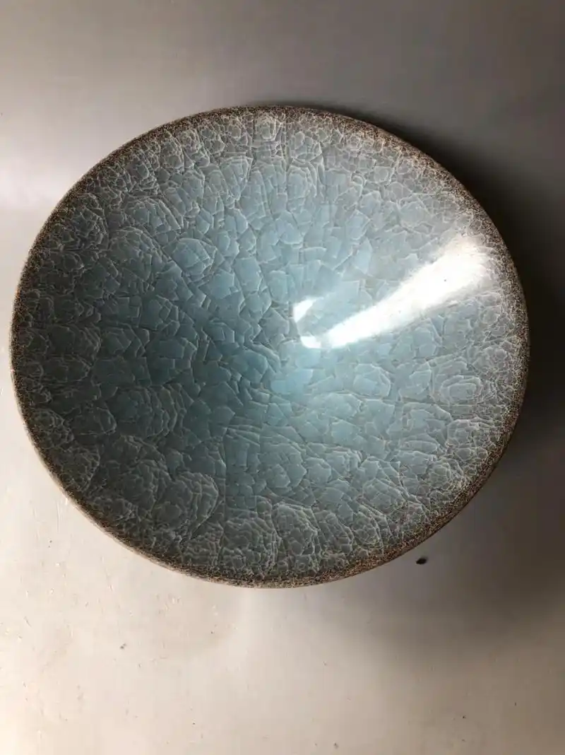 南宋,龙泉大碗,冰裂纹斗笠盏,全品相 - 抖音