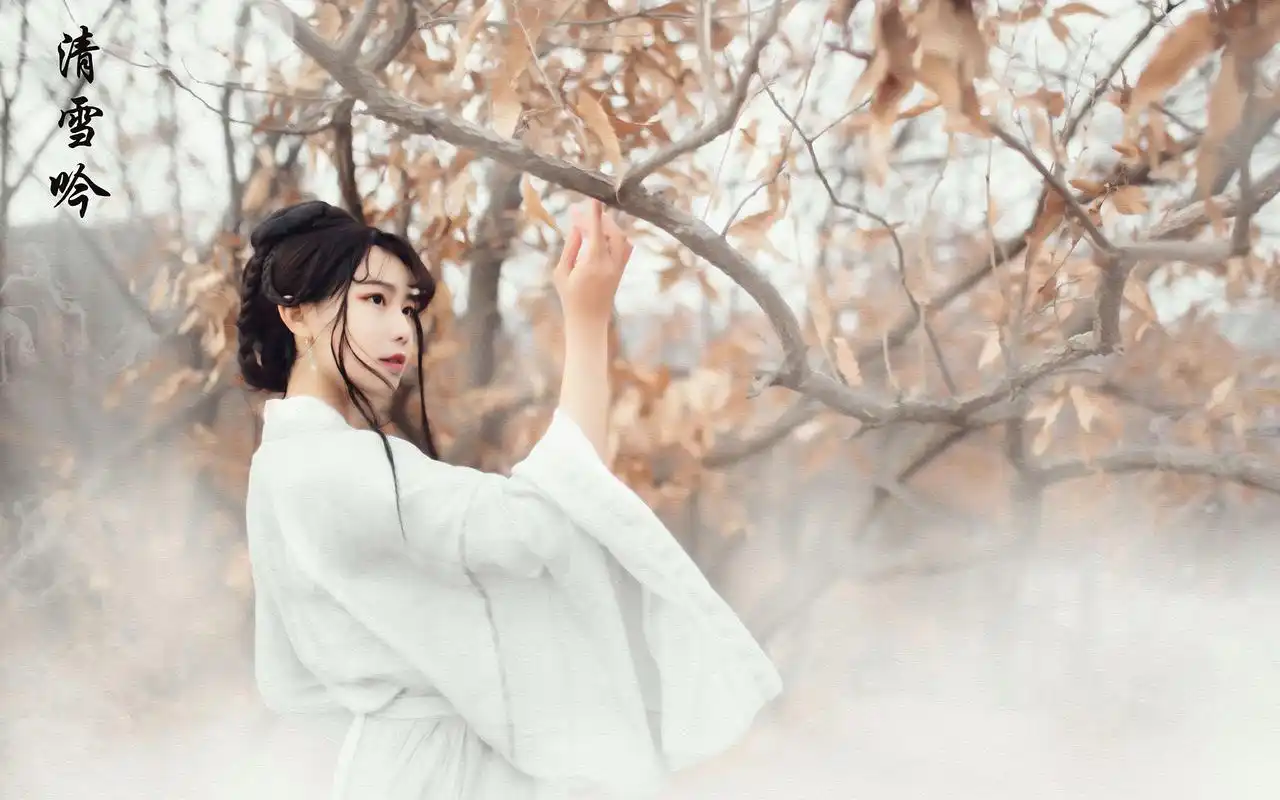 唯美仙气古装美女高清桌面壁纸