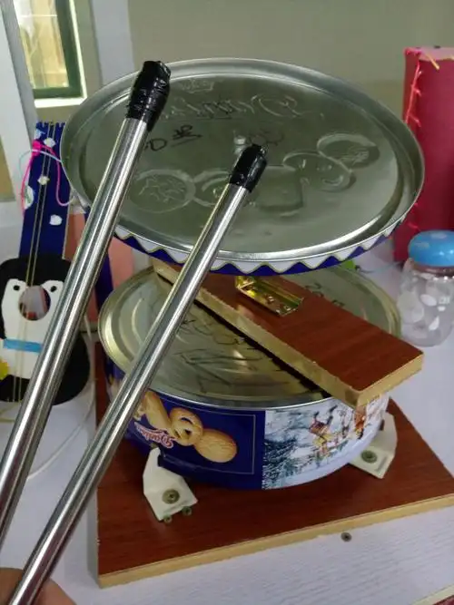 家长自制的鼓
