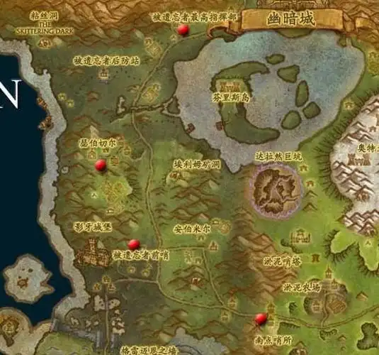 大灾变地图详细位置坐标东部王国10