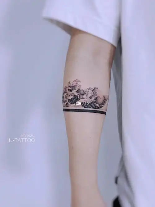 浮世绘海浪臂环