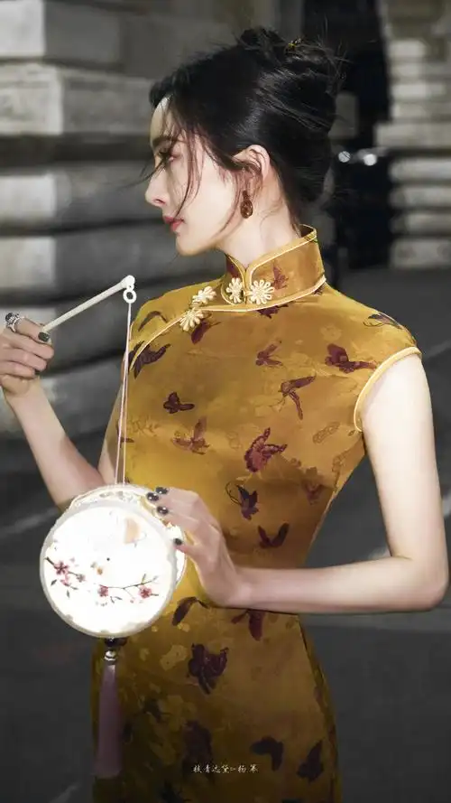 杨幂旗袍 古韵美人##杨幂法国街头漫步