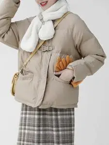 【赠温暖围脖】金大班加厚面包棉衣服袄子短款外套女冬季新款风华