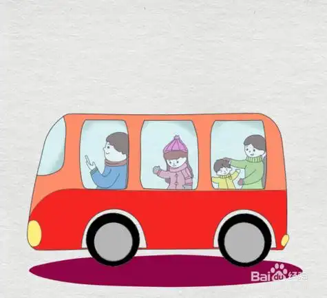 简笔画--如何画场景乘坐公交车的人们