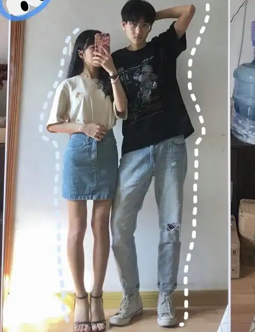 看上去却很小矮人的哥和自称身高145但自拍看起来像170的姐到底谁高呢