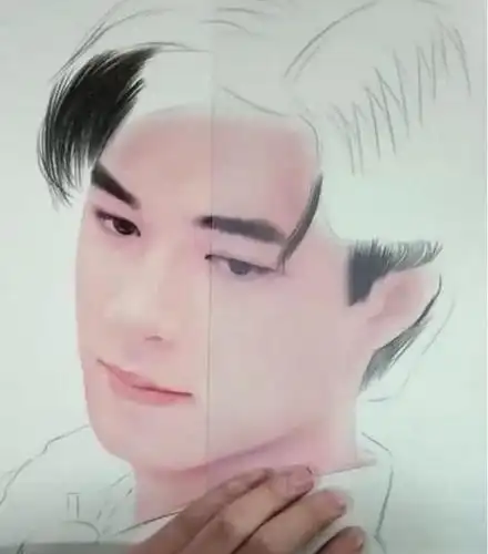 古天乐肖像简笔画