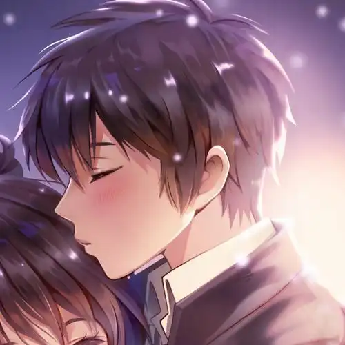 动漫情侣头像qq名片资料卡/壁纸背景自行涂鸦