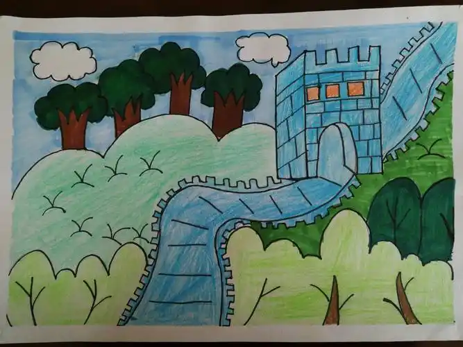 我为长城添光彩 世界儿童爱长城 榆阳区最美长城少儿绘画作品