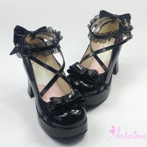antaina洛丽塔鞋花仙子日系lolita鞋甜美公主鞋蕾丝鞋1111