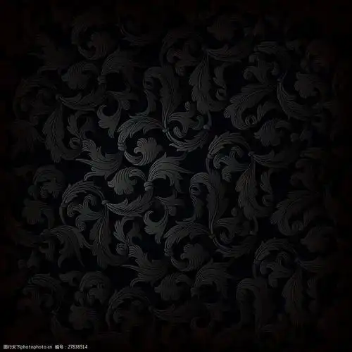 黑色花纹背景