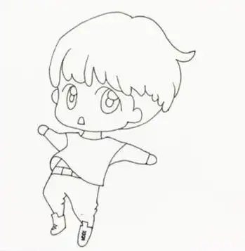 帅气的男生简笔画 帅气的男生简笔画全身