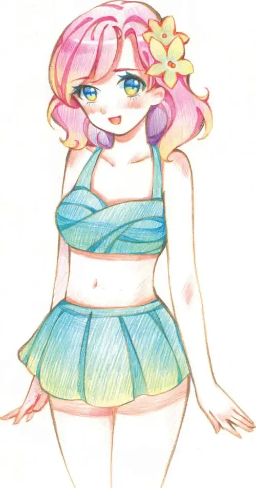 超简单彩漫绘:用色铅笔,马克笔,水彩画动漫美少女最新章节_涂涂猫著