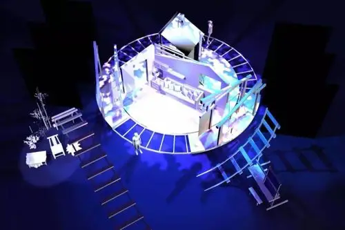 (部分舞美平面设计图)(舞美制作)"该剧将于12月31日,1月1日晚在中南