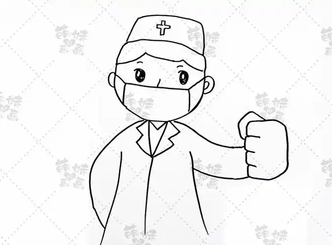 在家也能画抗疫情主题简笔画元素,一起为武汉加油!