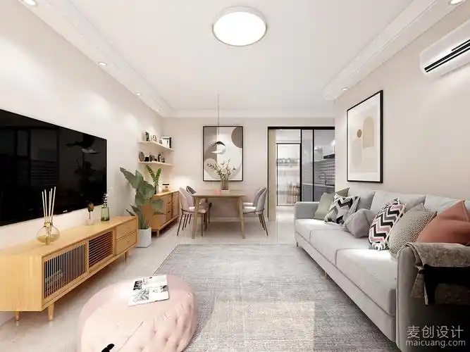 小空间大利用78㎡现代风格两房改三房装修设计方案