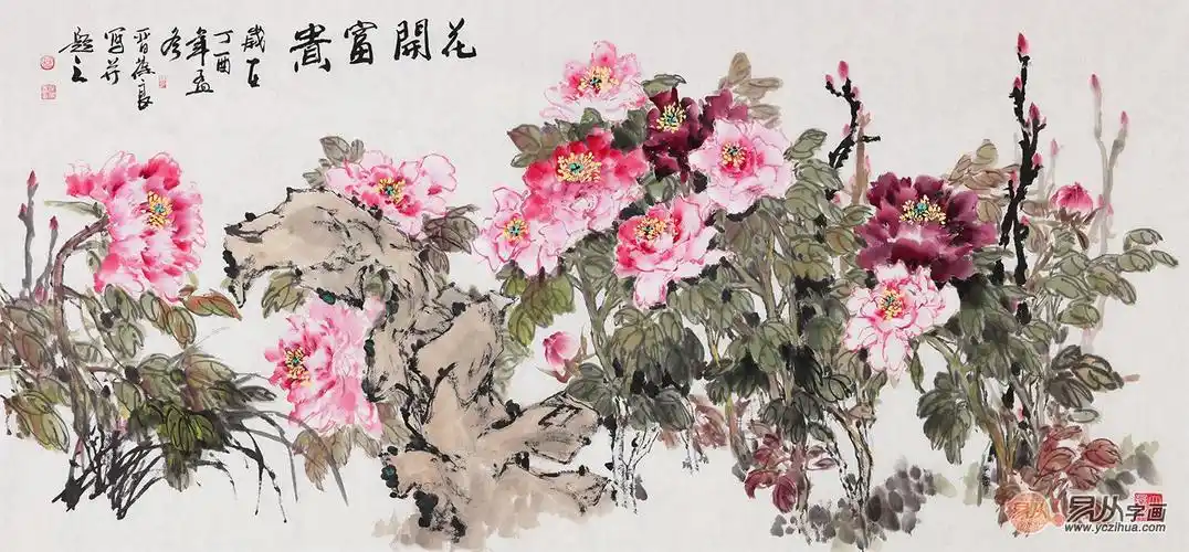 绘在纸上的国色——名家国画牡丹图作品欣赏