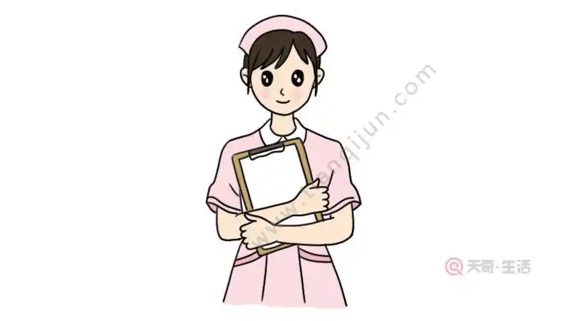 护士简笔画致敬白衣天使武汉加油简笔画白衣天使简笔画画法步骤教程