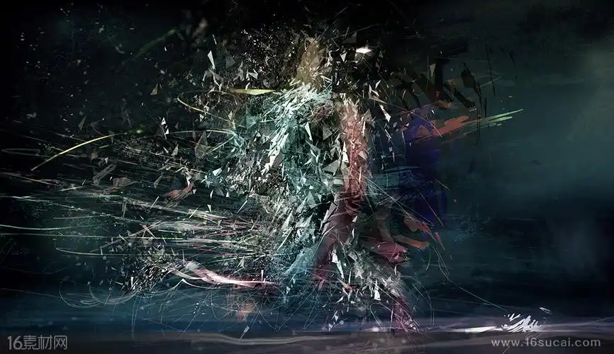 抽象杂乱立体背景高清图片