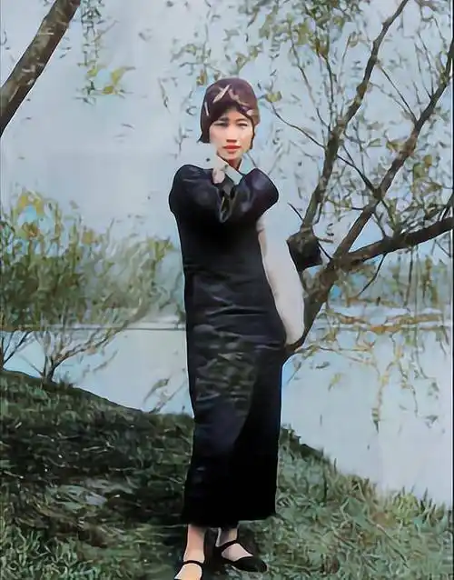 老照片:彩色修复后的民国十大美女,颜值惊艳_阮玲玉_中国_上海