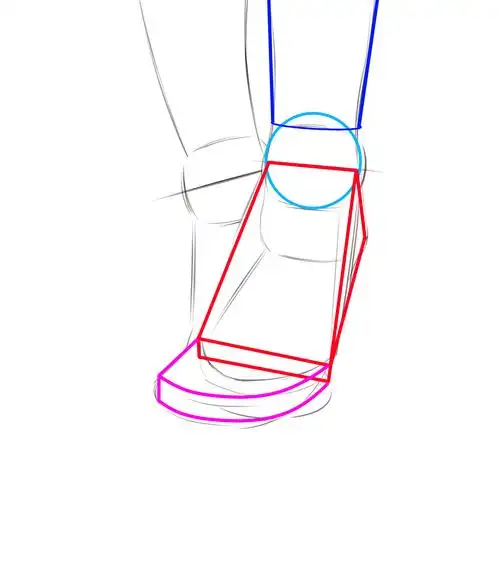 本子画师的美女性感小脚脚画法!