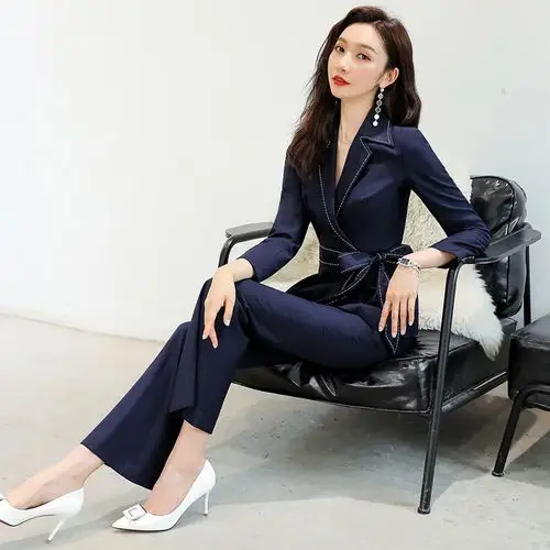 职业装气质女神范春季西装套装时尚女总裁西服正装高端商务工作服