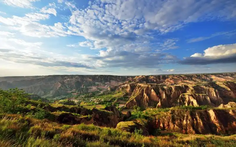 高清壁纸,风景壁纸,黄土高原自然桌面壁纸图片