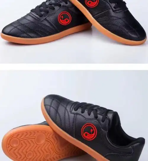 武极堂夏季太极鞋软牛皮牛筋底女夏季真皮太极拳练功鞋男练武术的运动