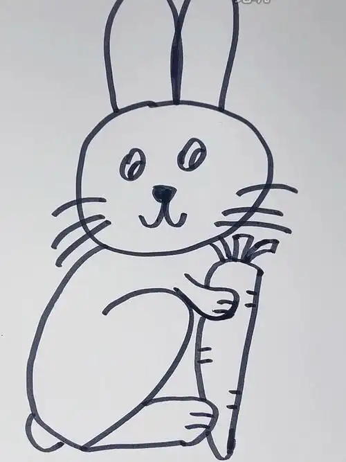 简笔画兔子
