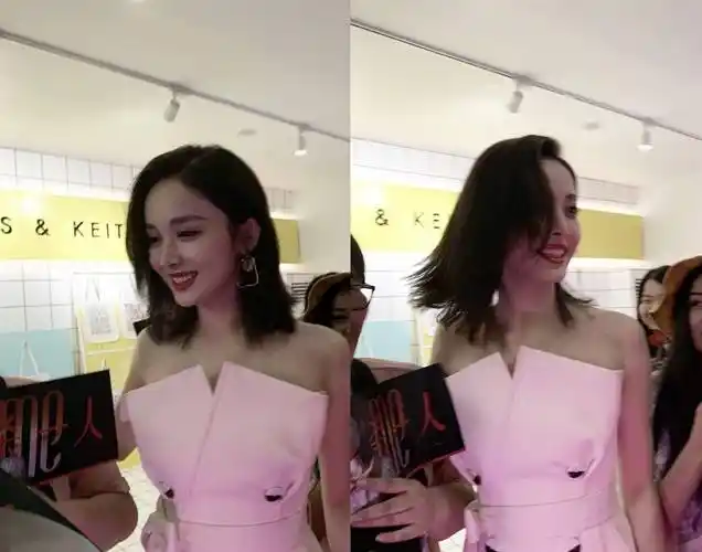 原创被古力娜扎仙女气质折服了一身白好甜美齐耳短发大耳环美极了