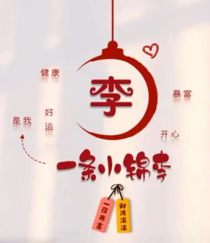 你有多久没换头像了,带有李姓氏大全,拿走不谢! [调皮] - 抖音