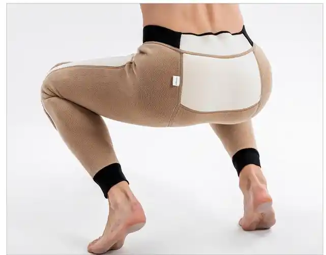 园菲男士棉裤冬季内穿高腰大码加绒加厚东北特厚超厚三层防风保暖线裤