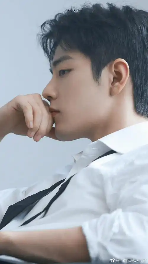 肖战白衬衫花絮照九宫格