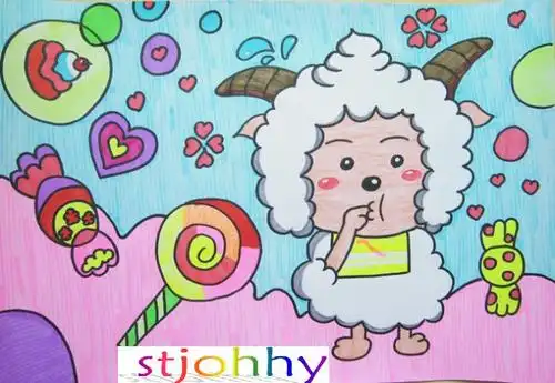 12岁儿童画画彩笔画