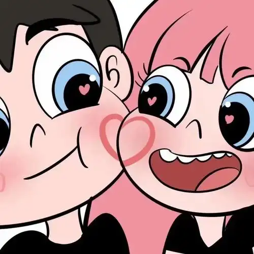 qq情侣头像动漫可爱型,动漫情侣头像