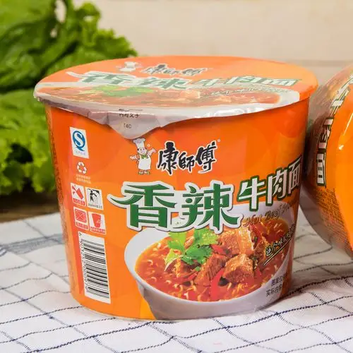 康师傅经典香辣牛肉桶面夜宵方便速食方便面泡面食品营养美味 - 天猫